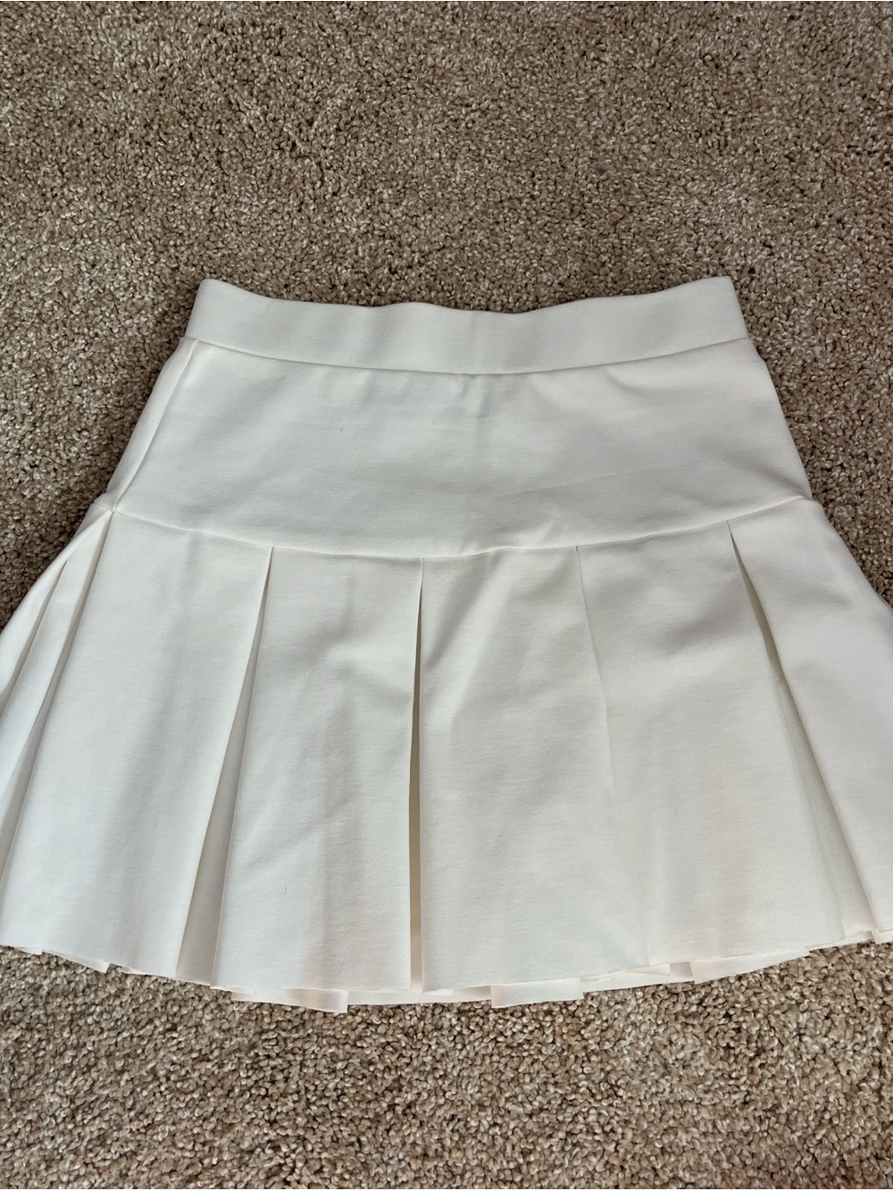 Lioness White Pleated Skater Skirt